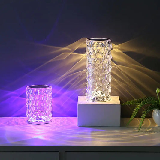 Undefined Touch Sensor Crystal Diamond Glow Table Lamp